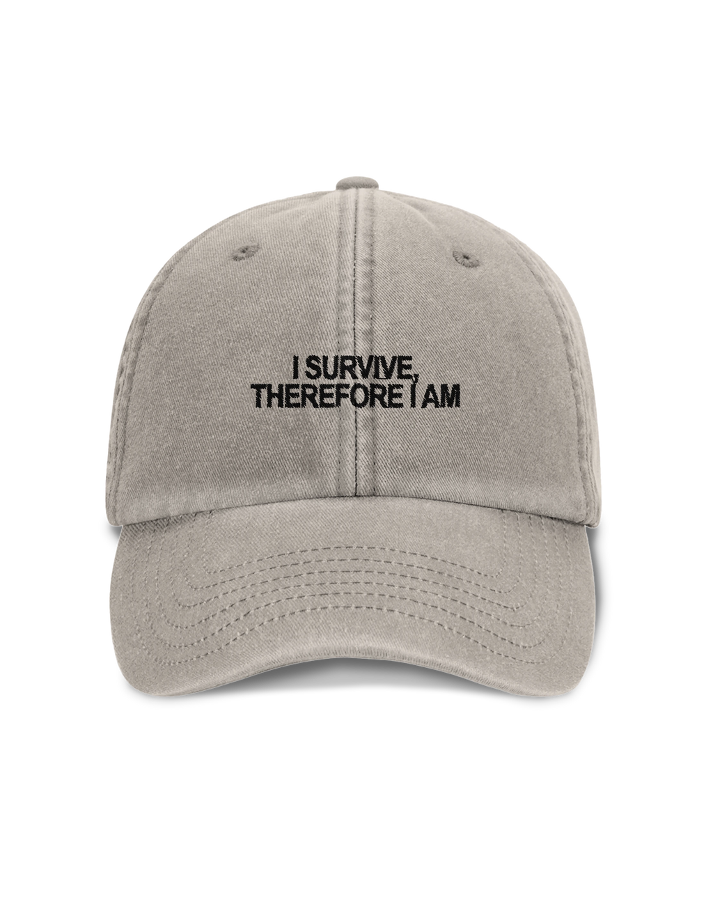 'I Survive Therefore I Am' Embroidery – Gorra